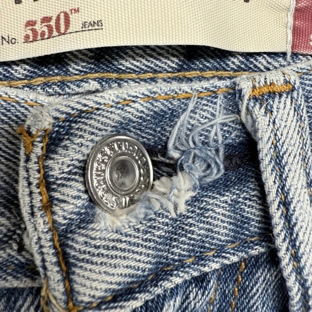 Vintage Levis Jeans Mens 31x30 Blue 550 Relaxed Faded Cowboy Western Red Tab y2k - Picture 4 of 14
